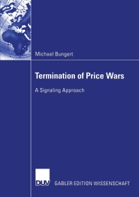 Cover image: Termination of Price Wars 9783824479566