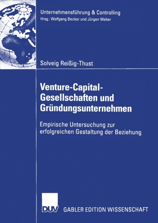 Imagen de portada: Venture-Capital-Gesellschaften und Gründungsunternehmen 9783824479573