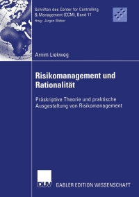 Imagen de portada: Risikomanagement und Rationalität 9783824479733