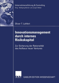 Imagen de portada: Innovationsmanagement durch internes Risikokapital 9783824479870