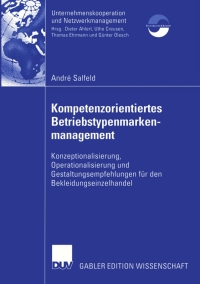 Cover image: Kompetenzorientiertes Betriebstypenmarkenmanagement 9783824479900