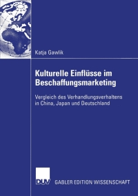 Cover image: Kulturelle Einflüsse im Beschaffungsmarketing 9783824480135