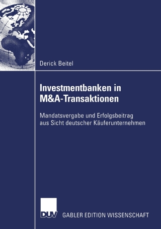 Imagen de portada: Investmentbanken in M&A-Transaktionen 9783824480159