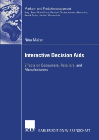Cover image: Interactive Decision Aids 9783824480203