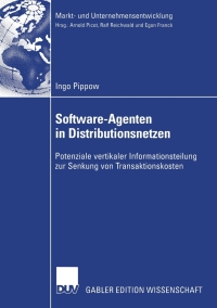 Cover image: Software-Agenten in Distributionsnetzen 9783824480258