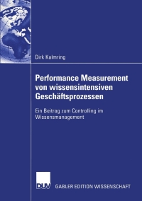 Immagine di copertina: Performance Measurement von wissensintensiven Geschäftsprozessen 9783824480289