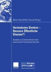 Cover image: Verändertes Denken — Bessere Öffentliche Dienste?! 1st edition 9783824480302