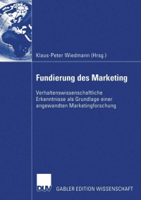 Titelbild: Fundierung des Marketing 1st edition 9783824480357