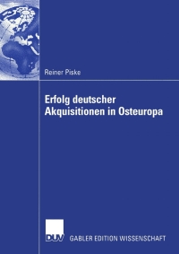 Imagen de portada: Erfolg deutscher Akquisitionen in Osteuropa 9783824480548