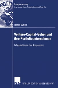 صورة الغلاف: Venture-Capital-Geber und ihre Portfoliounternehmen 9783824480791