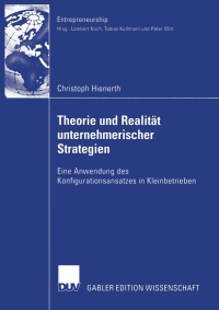 Imagen de portada: Theorie und Realität unternehmerischer Strategien 9783824480883