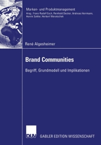 表紙画像: Brand Communities 9783824480906