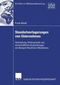 Immagine di copertina: Standortverlagerungen von Unternehmen 1st edition 9783824481019