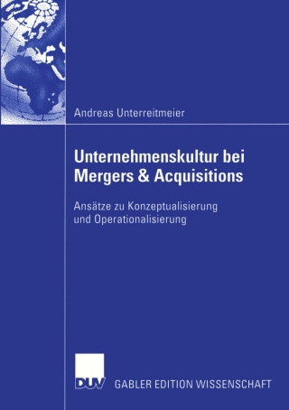 صورة الغلاف: Unternehmenskultur bei Mergers & Acquisitions 9783824481651