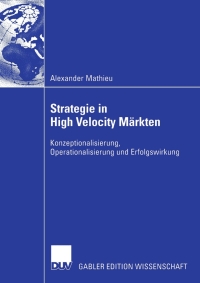 Cover image: Strategie in High Velocity Märkten 9783824481743