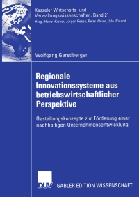 Cover image: Regionale Innovationssysteme aus betriebswirtschaftlicher Perspektive 9783824481750