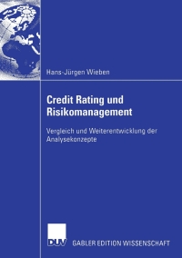 Cover image: Credit Rating und Risikomanagement 9783824481842