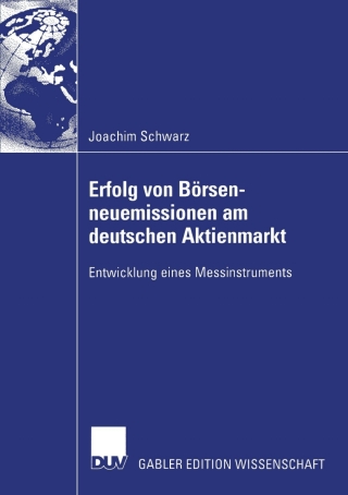 Cover image: Erfolg von Börsenneuemissionen am deutschen Aktienmarkt 9783824481934