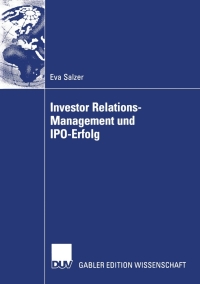 Cover image: Investor Relations-Management und IPO-Erfolg 9783824481972