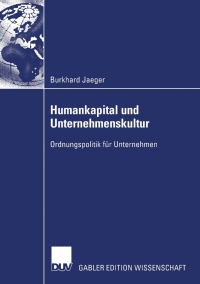 Imagen de portada: Humankapital und Unternehmenskultur 9783824482191