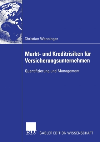 Imagen de portada: Markt- und Kreditrisiken für Versicherungsunternehmen 9783824482733