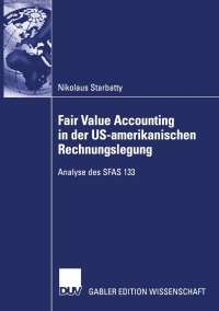صورة الغلاف: Fair Value Accounting in der US-amerikanischen Rechnungslegung 9783824482887