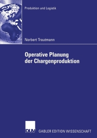 Cover image: Operative Planung der Chargenproduktion 9783824483181