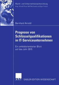 Imagen de portada: Prognose von Schlüsselqualifikationen in IT-Serviceunternehmen 9783824483303