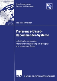 Imagen de portada: Preference-Based-Recommender-Systeme 9783824483358