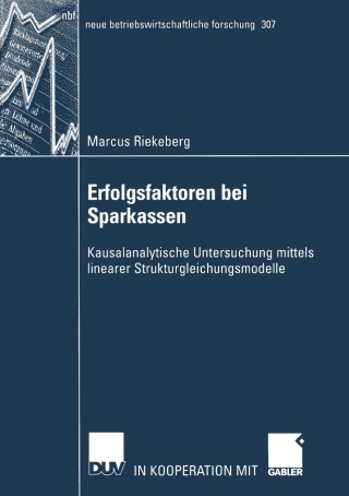 Cover image: Erfolgsfaktoren bei Sparkassen 9783824491025