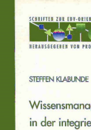Imagen de portada: Wissensmanagement in der integrierten Produkt- und Prozessgestaltung 9783824491087