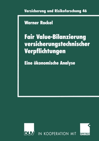 Cover image: Fair Value-Bilanzierung versicherungstechnischer Verpflichtungen 9783824491353