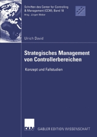 Imagen de portada: Strategisches Management von Controllerbereichen 9783835000148