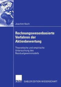 Cover image: Rechnungswesenbasierte Verfahren der Aktienbewertung 9783835000674