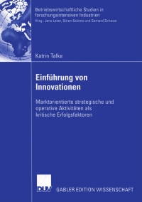 Cover image: Einführung von Innovationen 9783835000698