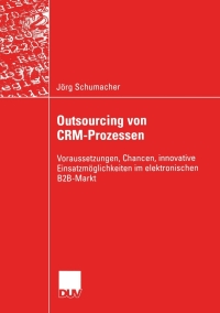 Imagen de portada: Outsourcing von CRM-Prozessen 9783835001534