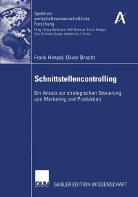 Cover image: Schnittstellencontrolling 9783835001572