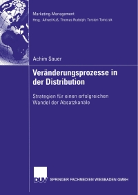 Imagen de portada: Veränderungsprozesse in der Distribution 9783835001619