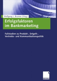 Cover image: Erfolgsfaktoren im Bankmarketing 1st edition 9783409126359