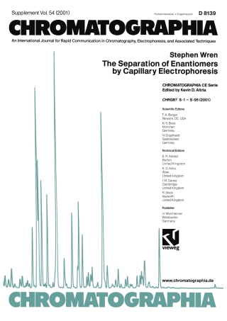 Cover image: The Separation of Enantiomers by Capillary Electrophoresis 9783528069988