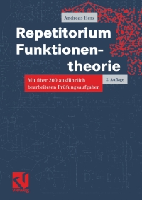 Cover image: Repetitorium Funktionentheorie 2nd edition 9783528169039