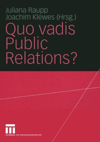 Immagine di copertina: Quo vadis Public Relations? 1st edition 9783531140346