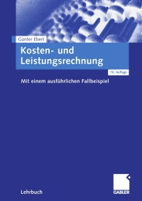 Titelbild: Kosten- und Leistungsrechnung 10th edition 9783409111140