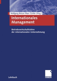 Cover image: Internationales Management 1st edition 9783409120647