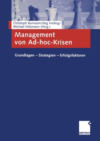 Cover image: Management von Ad-hoc-Krisen 1st edition 9783409125741