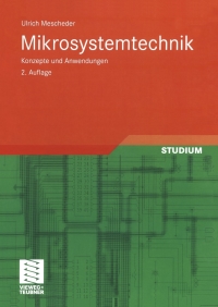 Imagen de portada: Mikrosystemtechnik 2nd edition 9783519162568