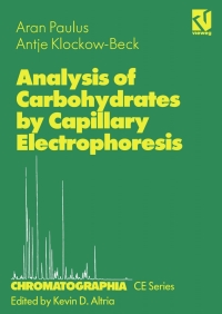 Cover image: Analysis of Carbohydrates by Capillary Electrophoresis 9783528068882