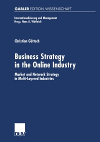 Cover image: Business Strategy in the Online Industry 9783824473182