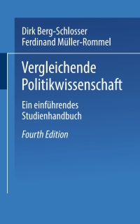 Immagine di copertina: Vergleichende Politikwissenschaft 4th edition 9783810038609