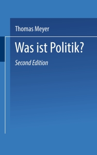 Imagen de portada: Was ist Politik? 2nd edition 9783810035455